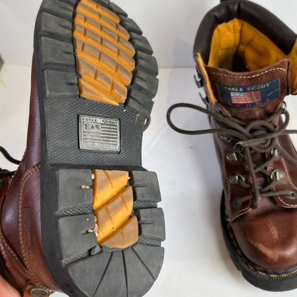Eagle Scout mens 9 brown hiking boots… - Picture 4 of 7